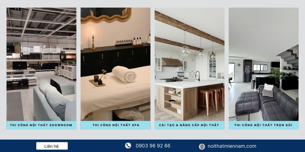 4 lĩnh vực hoạt động chính của Nội Thất Miền Nam