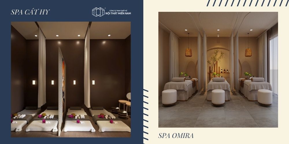 Một số dự án thiết kế nội thất spa trọn gói