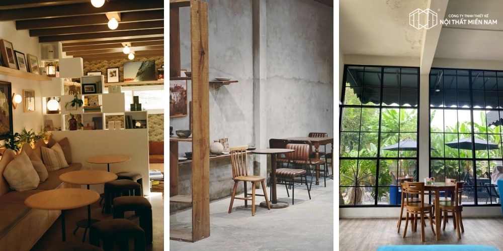 Dựa vào phong cách thiết kế quán cafe để chọn nội thất cho phù hợp