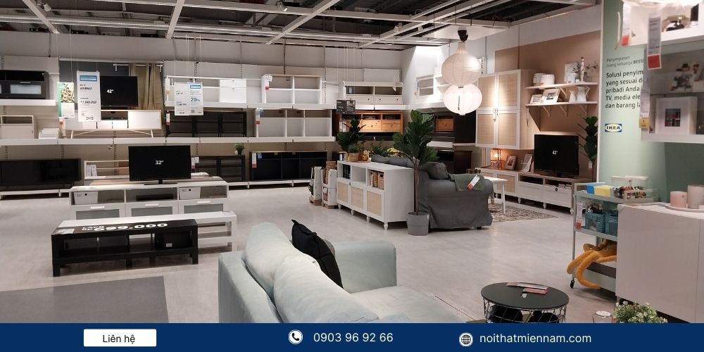 Nôi Thất Miền Nam thi công trọn gói nội thất showroom
